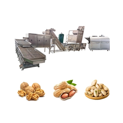 500KG 2000KG Continuous Peanut Cashew Nut Cocoa Bean Roasting Machine Soybean Automatic Roasted Peanuts Line