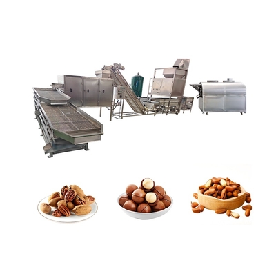 500KG 2000KG Continuous Peanut Cashew Nut Cocoa Bean Roasting Machine Soybean Automatic Roasted Peanuts Line