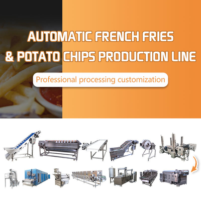 Small Fully Automatic Lays Potato Chips Making Machine Fresh Frozen Scale French Fries Machine Potato Chips Production Line