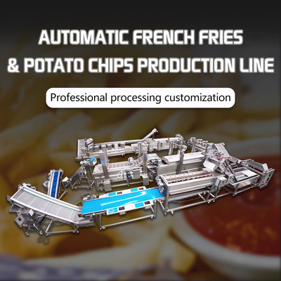 Small Fully Automatic Lays Potato Chips Making Machine Fresh Frozen Scale French Fries Machine Potato Chips Production Line