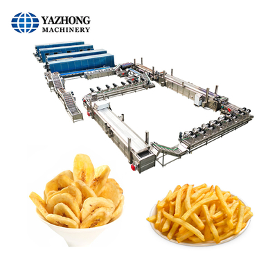 Automation Stainless Steel Potato Processing Plant/frozen Potato Chips Machine/Frozen French Fries Production Line