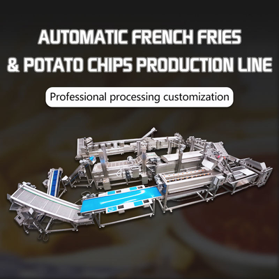 Yazhong Industrial Full Automatic Fried Potato Chips Making Machine Production Line Potato French Fries Line