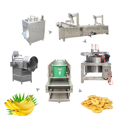 Industrial Snack Machines to Manufacture Banana Plantain Chips Potato Chips Making Machine Half Automatic
