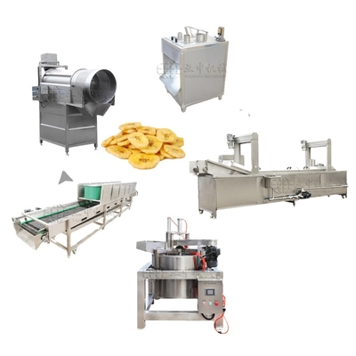 500kg Chips De Plantain Ligne De Production Banana Chips Plantain Chips Machine
