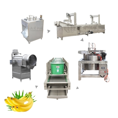 500kg Chips De Plantain Ligne De Production Banana Chips Plantain Chips Machine