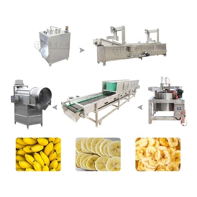 500kg Chips De Plantain Ligne De Production Banana Chips Plantain Chips Machine