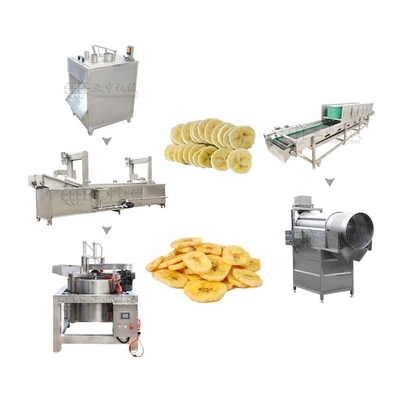 500kg Chips De Plantain Ligne De Production Banana Chips Plantain Chips Machine