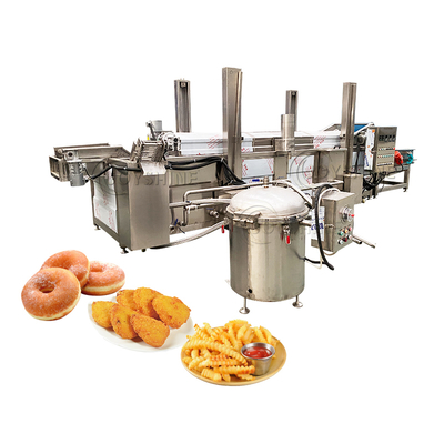 100kg/h Double Tanks Industrial Potato Frying Machine Deep Fryer for Restaurant