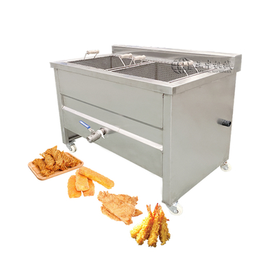 100kg/h Double Tanks Industrial Electric Chicken Deep Fryer for Restaurant Potato Frying Machine