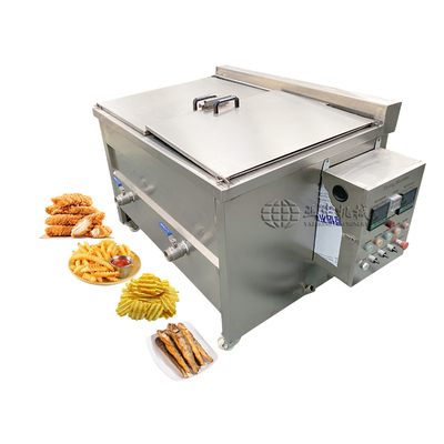 100kg/h Double Tanks Industrial Electric Chicken Deep Fryer for Restaurant Potato Frying Machine