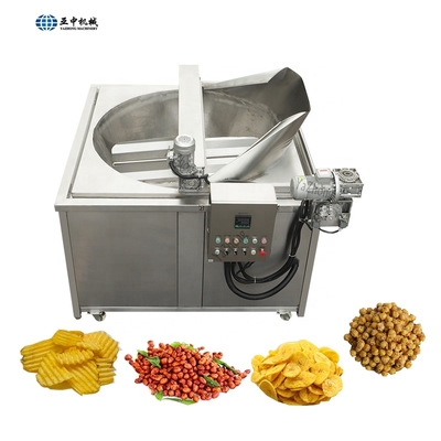 Full Automatic Industrial Snacks Potato Chips Batch Fryers
