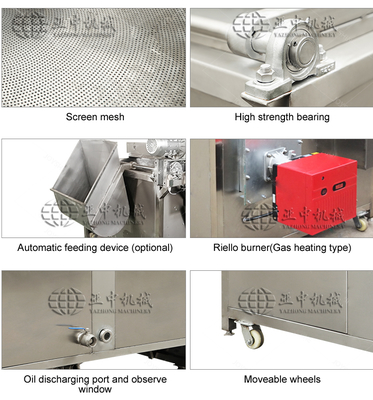 Full Automatic Industrial Snacks Potato Chips Batch Fryers