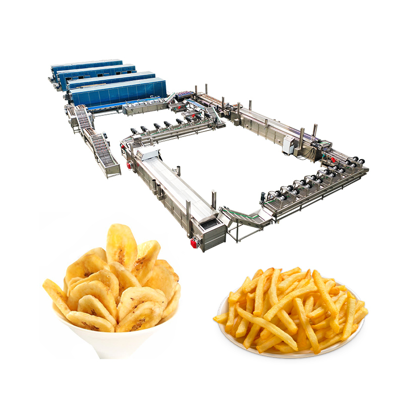 Hot Sale Fully Automatic Industrial Frozen French Fries Production Line Cassava Fresh Finger Potato Chips Making Machine Price